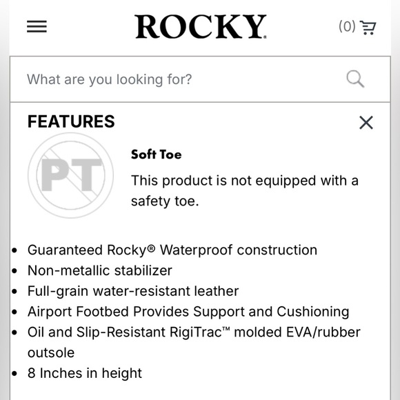 NEW IN BOX Rocky 8” AlphaForce Waterproof Public Service Boots - Picture 8 of 8